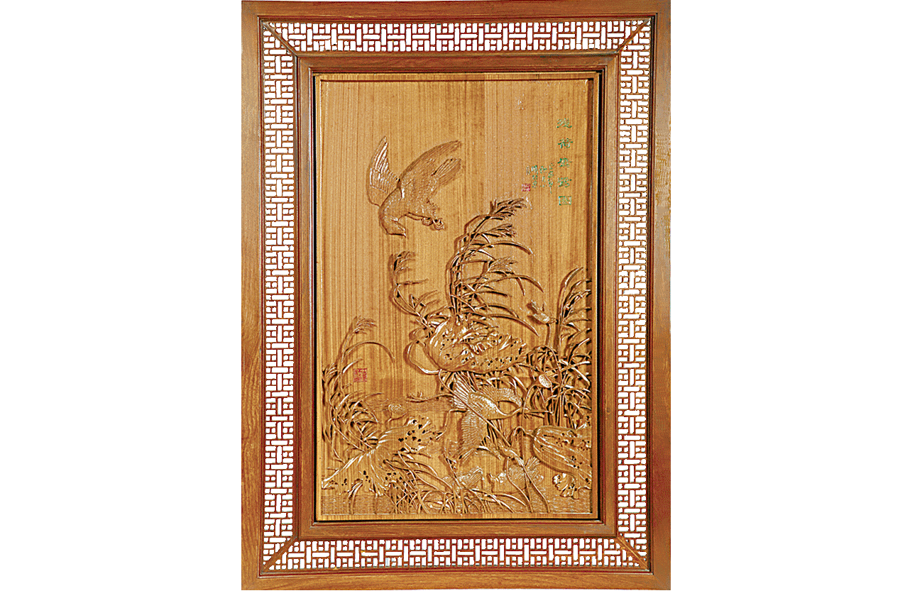 《殘荷鷹鷺圖》